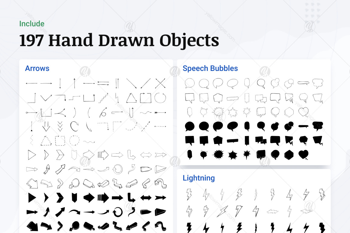 Hand Drawn Creative Bundle Hand Drawn Creative Bundle