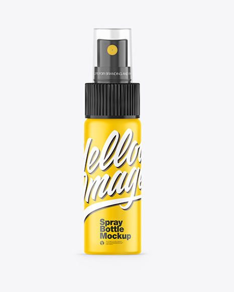 Matte Spray Bottle Mockup