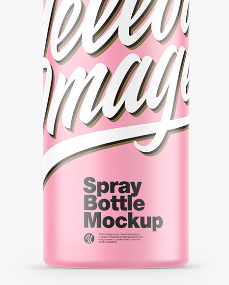 Matte Spray Bottle Mockup