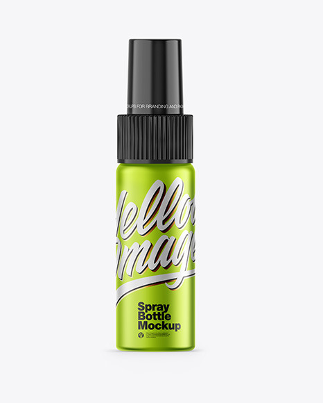 Metallic Spray Bottle Mockup