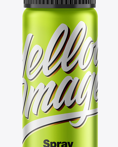 Metallic Spray Bottle Mockup