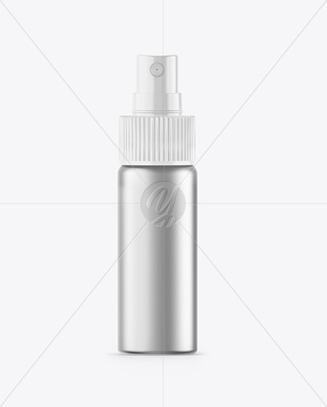 Metallic Spray Bottle Mockup