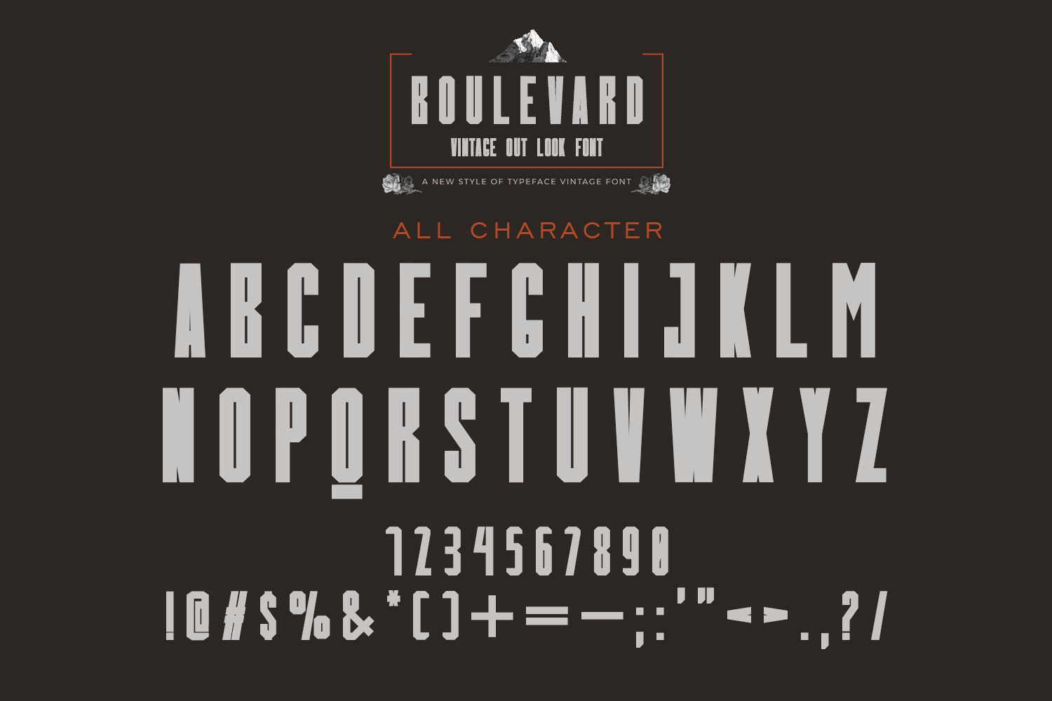 Boulevard Vintage Outlook Font Boulevard Vintage Outlook Font