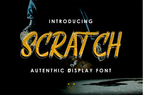 Scratch Authentic Font - Mural