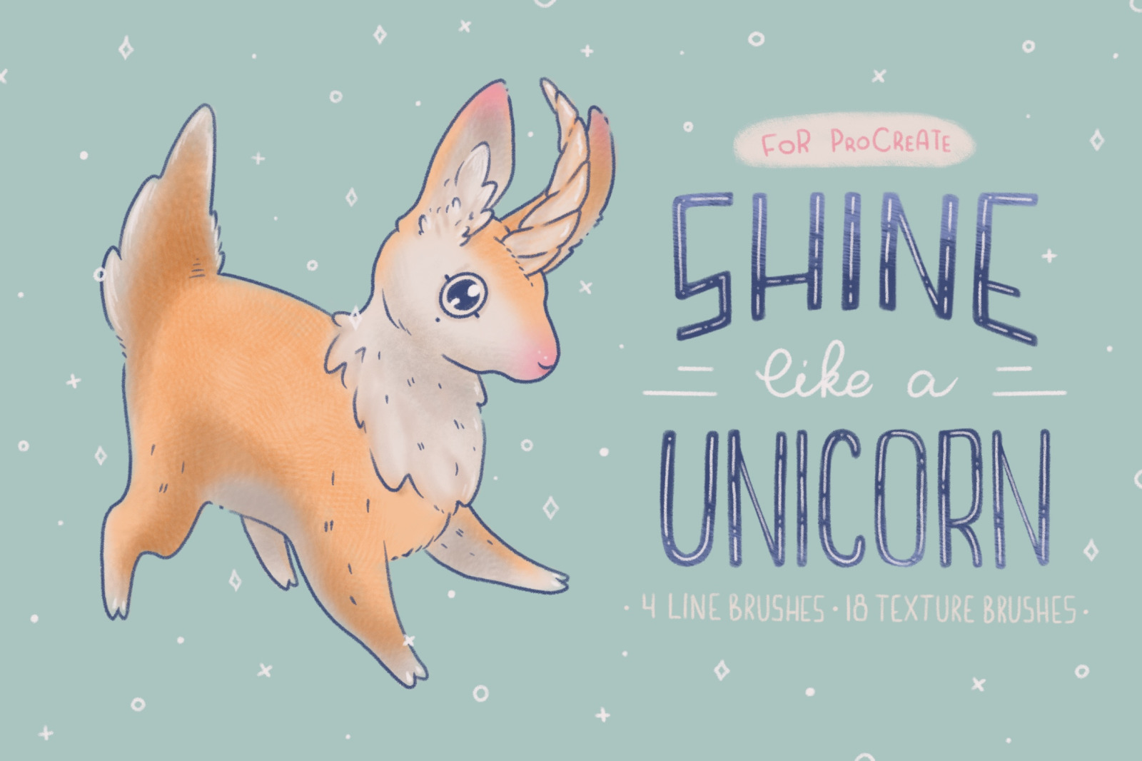 Shine Like a Unicorn | Procreate Brushes Shine Like a Unicorn | Procreate Brushes