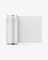 Glossy Metallic Can W/ Matte Finish Mockup Glossy Metallic Can W/ Matte Finish Mockup