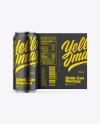 Glossy Metallic Can W/ Matte Finish Mockup Glossy Metallic Can W/ Matte Finish Mockup