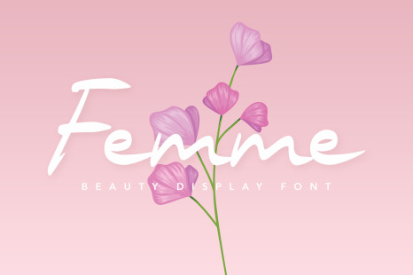 Femme Beauty Display Font - Facial