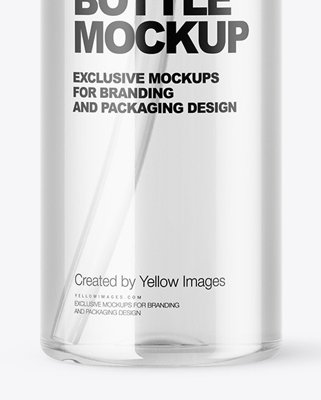 Clear Spray Bottle Mockup