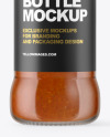 Glass Bottle with Chili Sauce Mockup