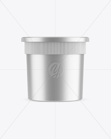 Metallized Plastic Cup Mockup