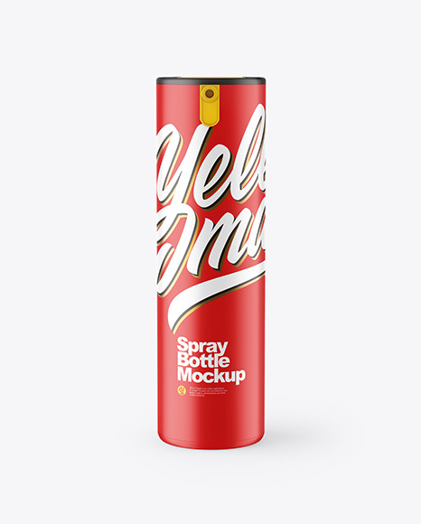 Matte Spray Bottle Mockup