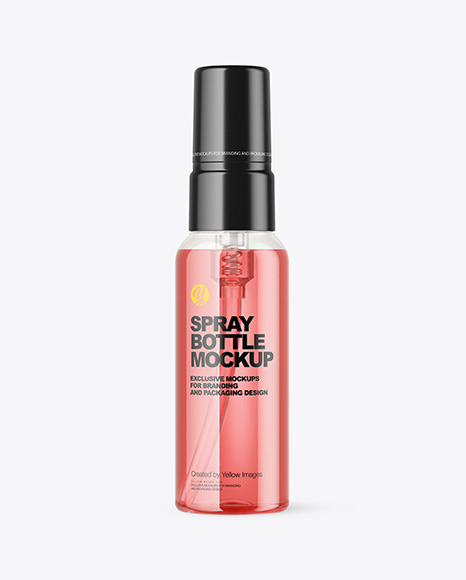 Clear Spray Bottle Mockup Clear Spray Bottle Mockup