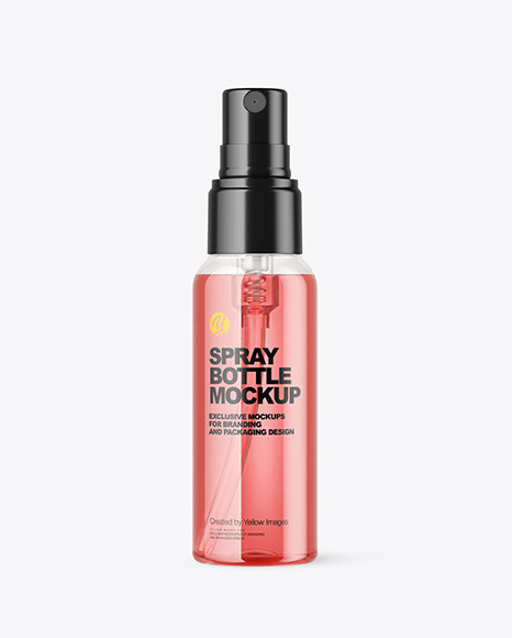 Clear Spray Bottle Mockup Clear Spray Bottle Mockup