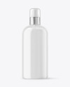 Clear Liquid Soap Bottle with Pump Mockup