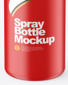 Matte Spray Bottle Mockup