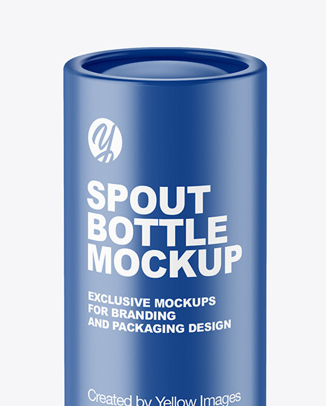 Matte Spout Bottle Mockup