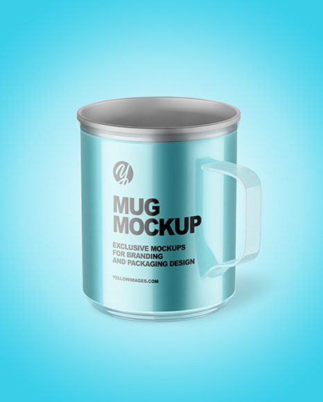 Metallic Mug Mockup