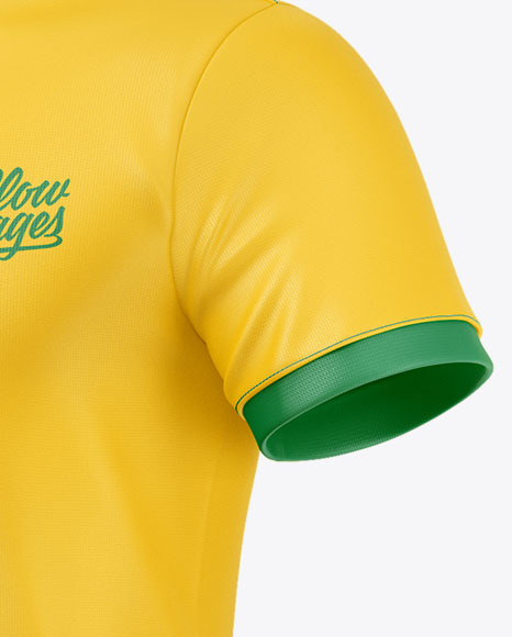 Football Kit Mockup - Half Side View