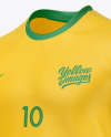 Football Kit Mockup - Half Side View