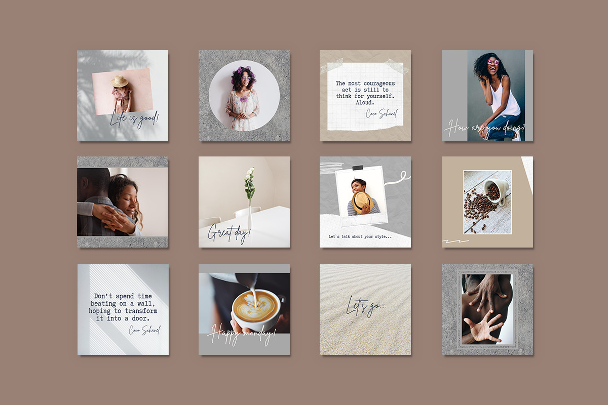 Canva Instagram Templates "MOKKA". Social Media Bundle Templates Social Media Instagram Canva Instagram Templates "MOKKA". Social Media Bundle Templates Social Media Instagram