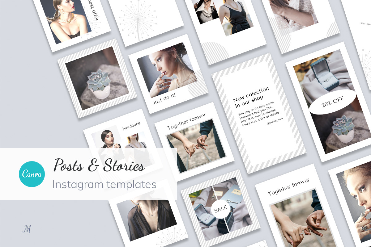 Elegant Canva Instagram Templates "Dandelions" Elegant Canva Instagram Templates "Dandelions"