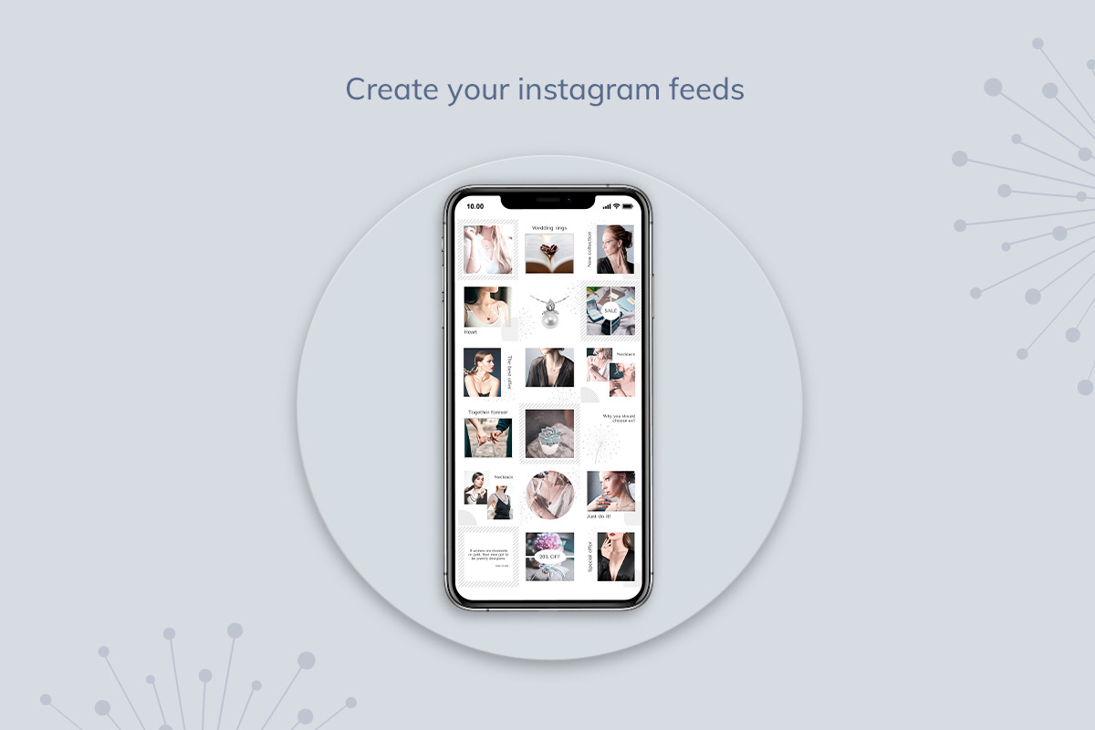 Elegant Canva Instagram Templates "Dandelions" Elegant Canva Instagram Templates "Dandelions"