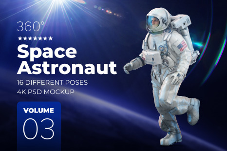 3D Mockup Space Astronaut #03 - 3d mockup space astronaut