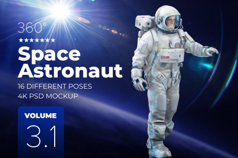 3D Mockup Space Astronaut #3.1 - 3d mockup space astronaut