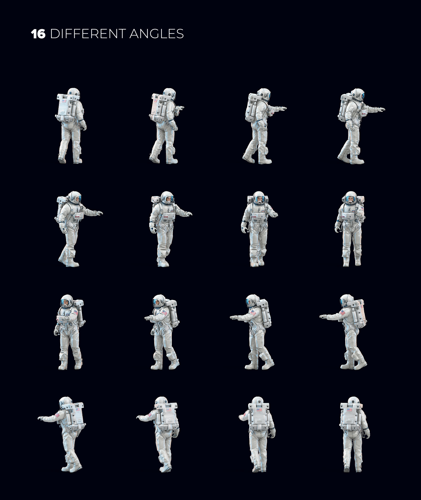3D Mockup Space Astronaut #3.1 3D Mockup Space Astronaut #3.1