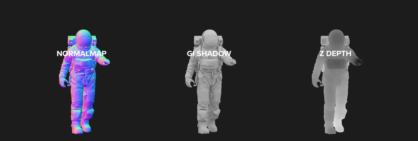 3D Mockup Space Astronaut #3.1