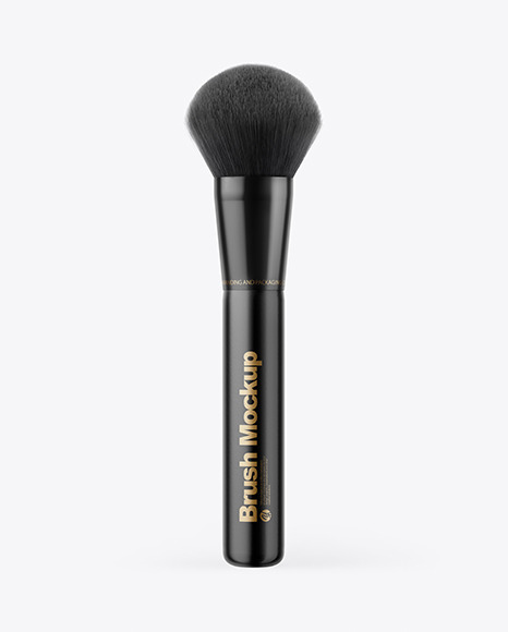 Glossy Powder Brush Mockup