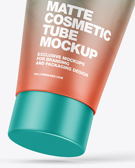 Matte Cosmetic Tube Mockup