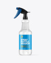 Clear Spray Bottle Mockup