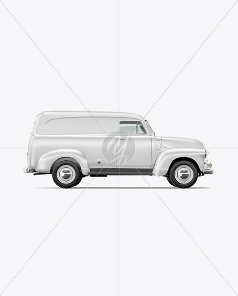 Retro Van Mockup - Side View