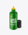 Opened Matte Plastic Bottle Mockup