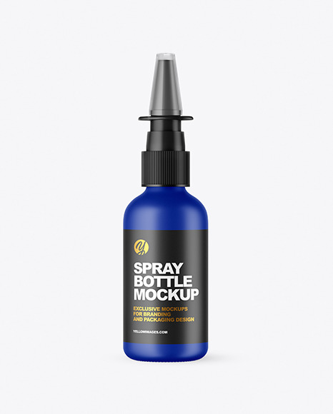 Matte Nasal Spray Bottle Mockup