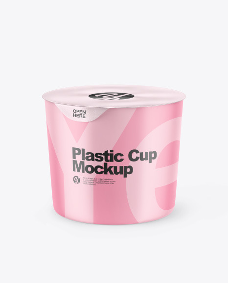 Matte Plastic Cup Mockup