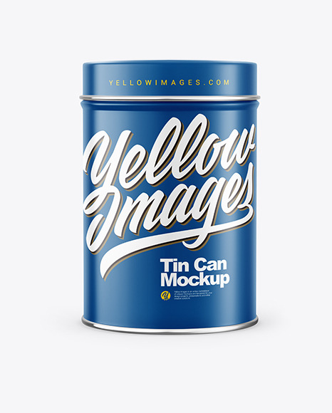 Matte Tin Can Mockup