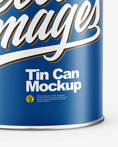 Matte Tin Can Mockup