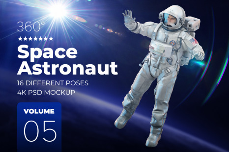 3D Mockup Space Astronaut #05 - 3d mockup space astronaut