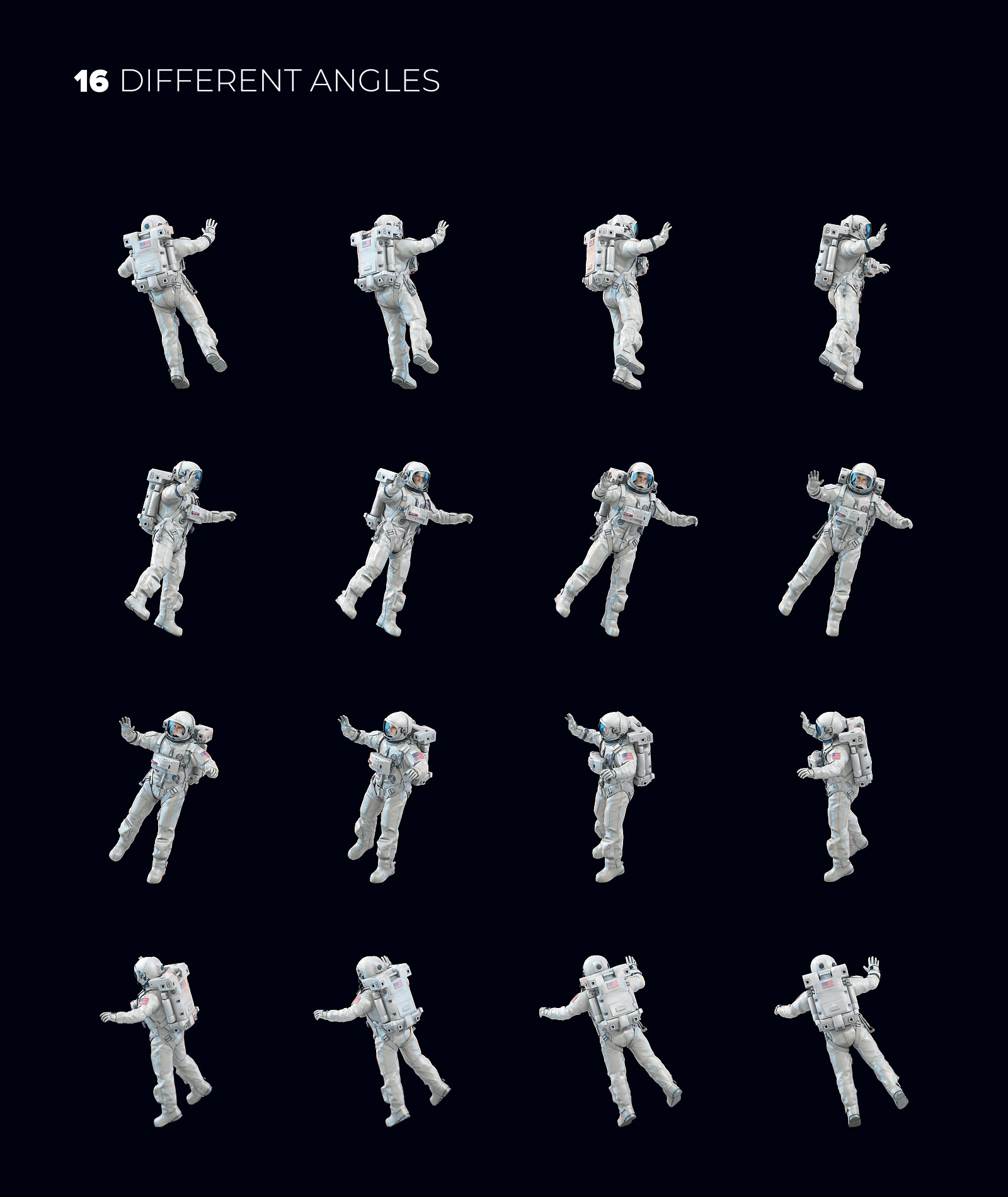 3D Mockup Space Astronaut #05 3D Mockup Space Astronaut #05