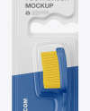 Matte Toothbrush Blister Pack Mockup