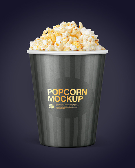 Cup Popcorn Mockup