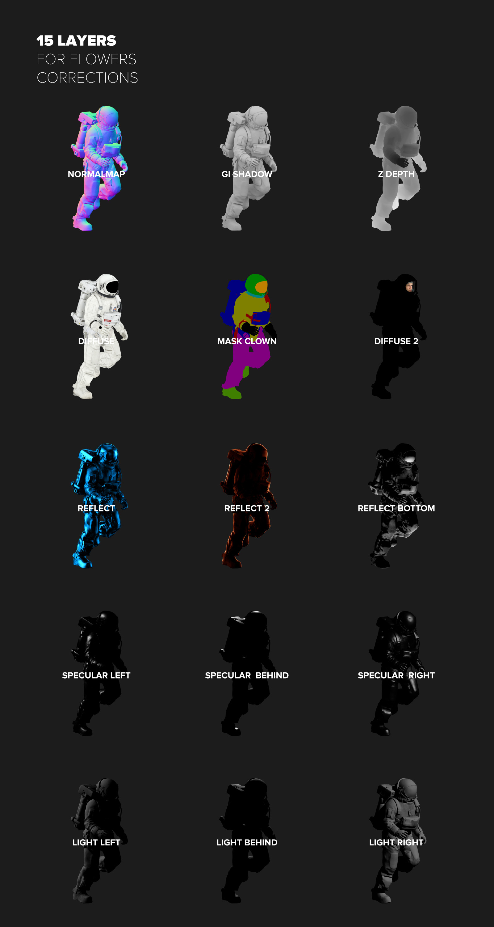 3D Mockup Space Astronaut #07 3D Mockup Space Astronaut #07
