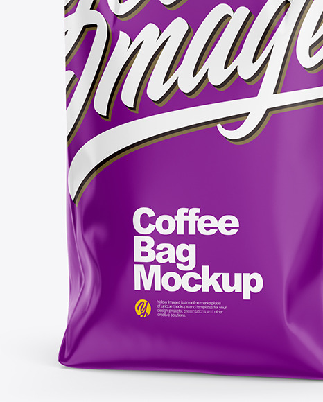 Glossy Coffee Bag Mockup