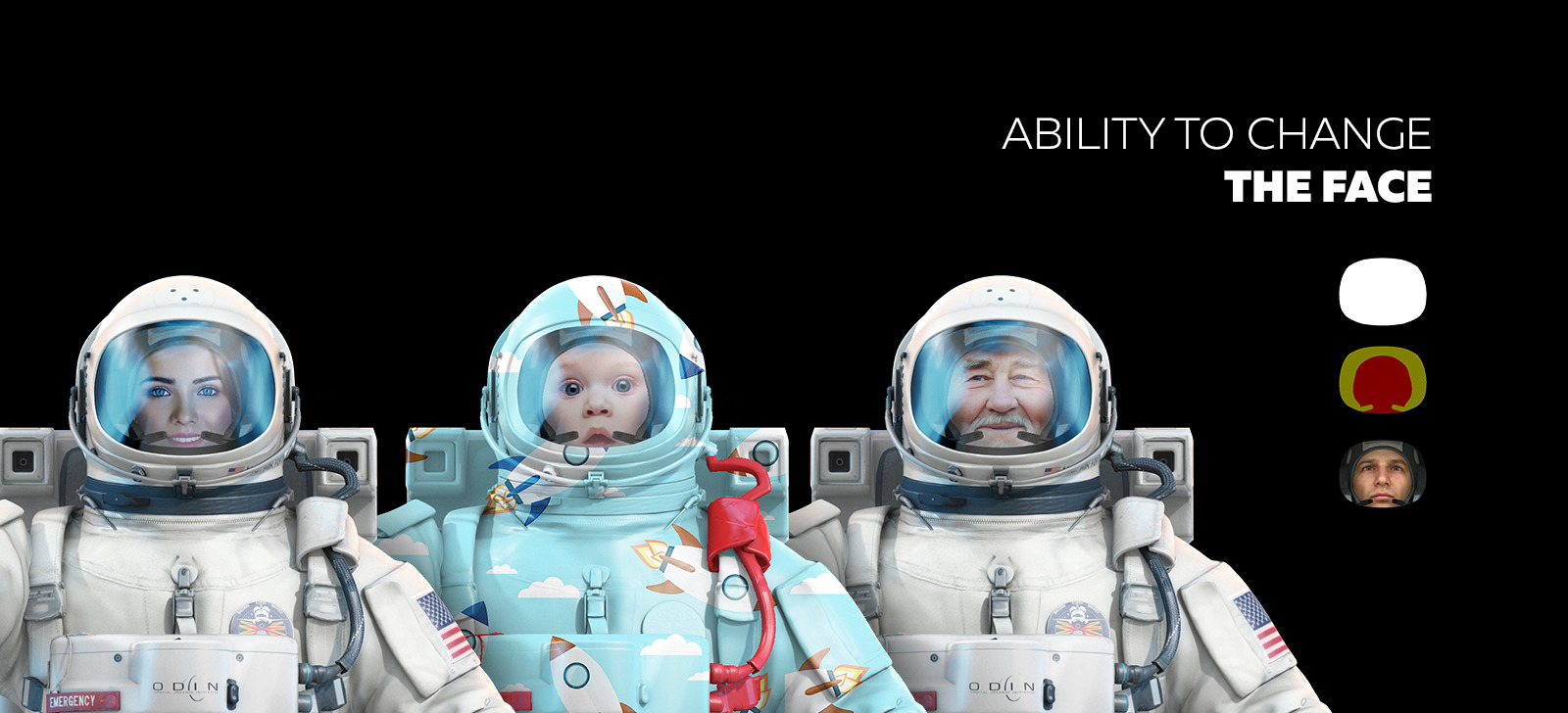 3D Mockup Space Astronaut #08 3D Mockup Space Astronaut #08