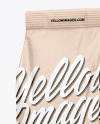 Kraft Coffee Bag Mockup - Half Side View