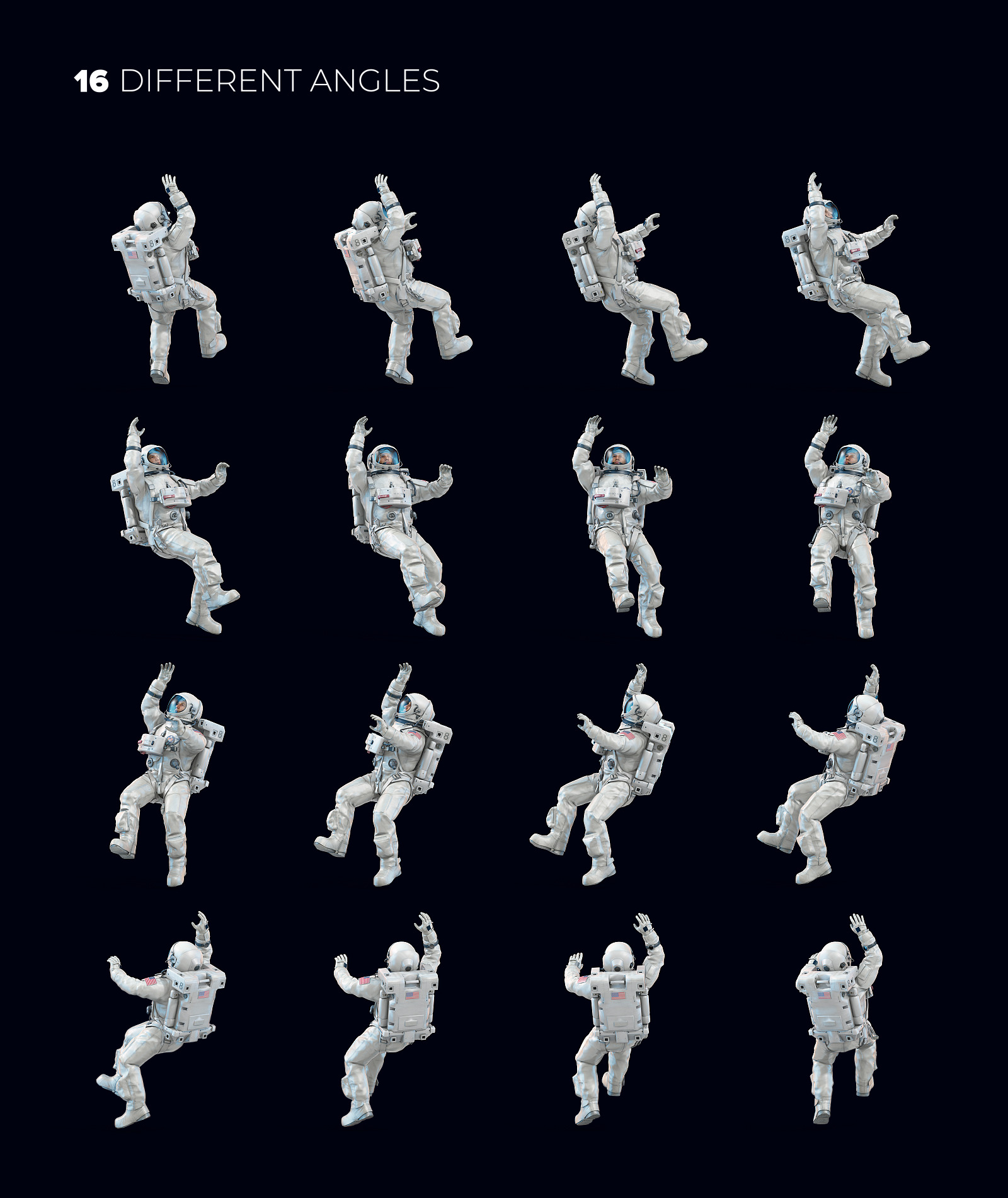 3D Mockup Space Astronaut #13 3D Mockup Space Astronaut #13