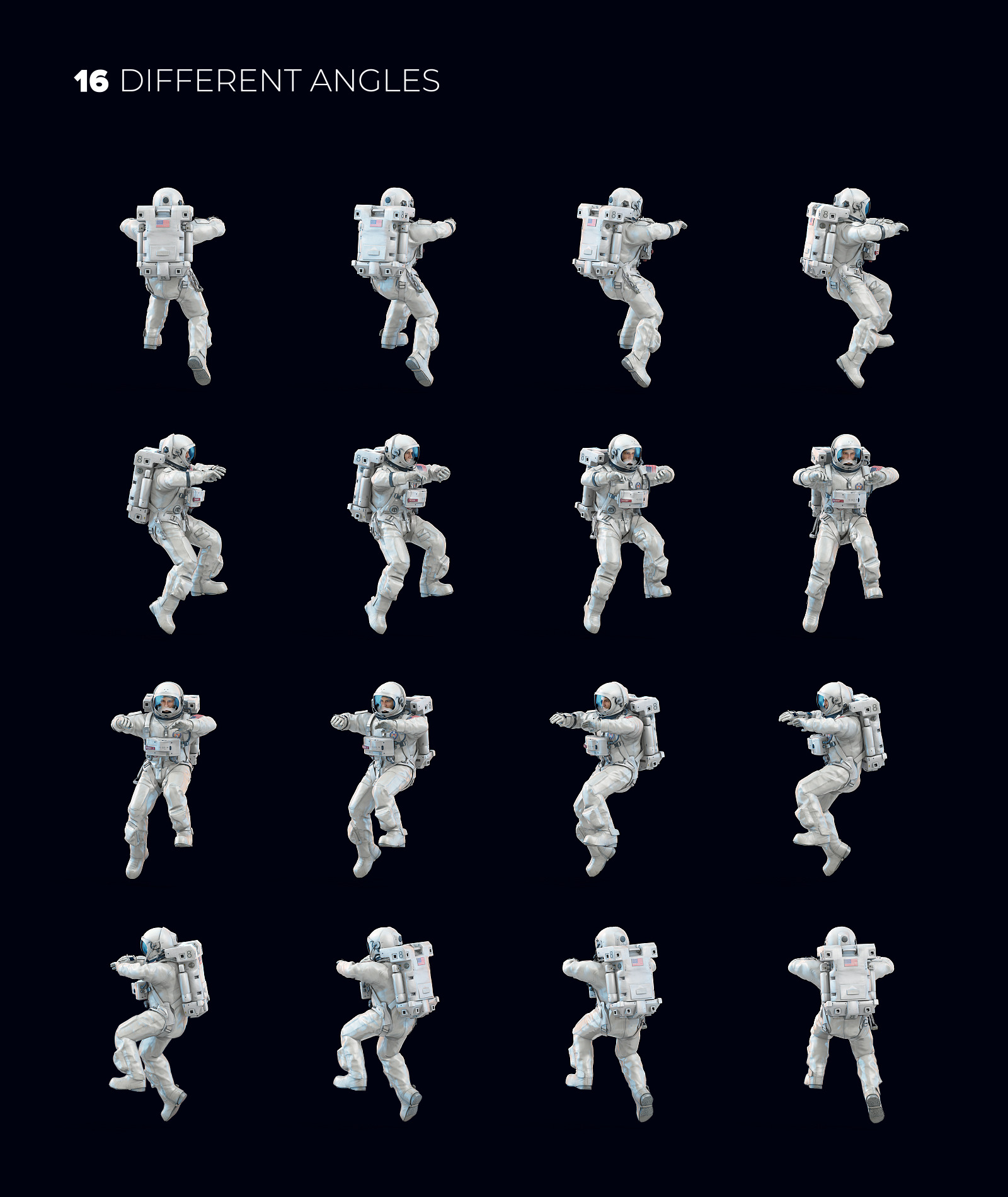 3D Mockup Space Astronaut #14 3D Mockup Space Astronaut #14